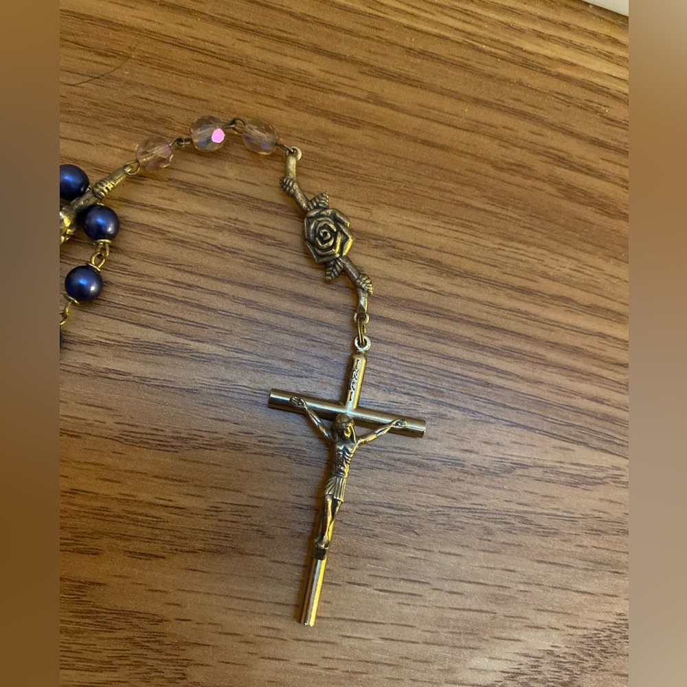 Vintage INRI Italy rosary